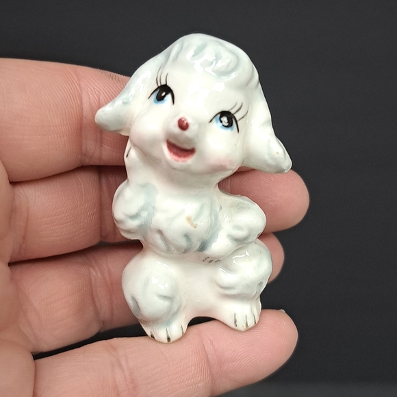 Vintage Napcoware miniature toy poodle figure marked Japan - Picture 2 of 6